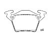 Brake Pad Set:000 421 42 10