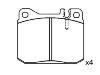 Bremsbelagsatz, Scheibenbremse Brake Pad Set:001 420 99 20