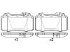 Bremsbelagsatz, Scheibenbremse Brake Pad Set:003 420 42 20