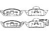 тормозная кладка Brake Pad Set:163 420 03 20