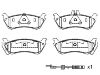 Bremsbelagsatz, Scheibenbremse Brake Pad Set:163 420 05 20