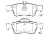 Bremsbelagsatz, Scheibenbremse Brake Pad Set:003 420 51 20