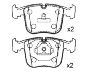 Pastillas de freno Brake Pad Set:34 11 1 160 296