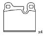 Bremsbelagsatz, Scheibenbremse Brake Pad Set:34 21 1 159 269