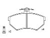 Bremsbelagsatz, Scheibenbremse Brake Pad Set:357 698 151 B