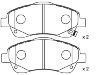 Plaquettes de frein Brake Pad Set:04465-05130