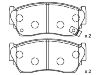 Bremsbelagsatz, Scheibenbremse Brake Pad Set:D1060-50Y90