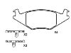 Plaquettes de frein Brake Pad Set:191 698 151 F