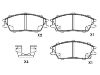 тормозная кладка Brake Pad Set:58101-24A00