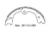 Kit machoire de frein Brake Shoe Set:NN2078