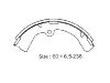 剎車蹄片 Brake Shoe Set:NR2046