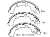 Kit machoire de frein Brake Shoe Set:7251-78041