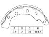 Bremsbackensatz Brake Shoe Set:K6733