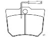 Plaquettes de frein Brake Pad Set:120426