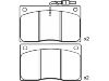 Bremsbelagsatz, Scheibenbremse Brake Pad Set:77 01 203 071