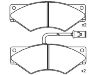 Bremsbelagsatz, Scheibenbremse Brake Pad Set:190 6183