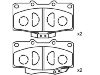 Plaquettes de frein Brake Pad Set:04465-60050