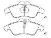 Bremsbelagsatz, Scheibenbremse Brake Pad Set:2D0 698 151