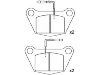 Bremsbelagsatz, Scheibenbremse Brake Pad Set:141456