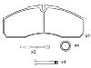 тормозная кладка Brake Pad Set:425 361 01