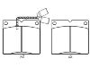 Pastillas de freno Brake Pad Set:151222