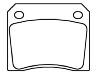 Plaquettes de frein Brake Pad Set:GBP90141