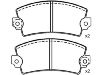 Bremsbelagsatz, Scheibenbremse Brake Pad Set:77 01 201 095