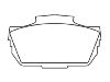 Bremsbelagsatz, Scheibenbremse Brake Pad Set:78 68 284