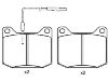 Pastillas de freno Brake Pad Set:001 367 50 00