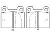 тормозная кладка Brake Pad Set:0060 750 556