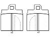 Bremsbelagsatz, Scheibenbremse Brake Pad Set:0060 750 567