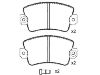 Plaquettes de frein Brake Pad Set:77 01 201 709