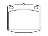 Bremsbelagsatz, Scheibenbremse Brake Pad Set:41060-W5625