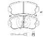 Pastillas de freno Brake Pad Set:001 769 91 00