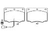 Pastillas de freno Brake Pad Set:78GB-2K0-21-AA