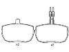 Bremsbelagsatz, Scheibenbremse Brake Pad Set:7 663 711