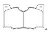 тормозная кладка Brake Pad Set:180507