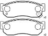 тормозная кладка Brake Pad Set:41060-01A26