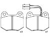 Bremsbelagsatz, Scheibenbremse Brake Pad Set:0060 728 434