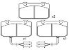 Pastillas de freno Brake Pad Set:0060 750 760