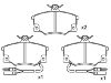 Plaquettes de frein Brake Pad Set:5 983 913