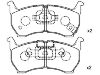 Plaquettes de frein Brake Pad Set:GA97-49-280