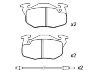 Plaquettes de frein Brake Pad Set:77 01 203 213