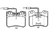 Bremsbelagsatz, Scheibenbremse Brake Pad Set:95 619 549