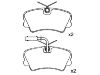 Pastillas de freno Brake Pad Set:0060 765 019