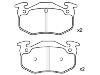 Bremsbelagsatz, Scheibenbremse Brake Pad Set:77 01 203 668