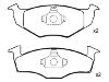 剎車(chē)片 Brake Pad Set:140 698 151 B