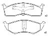 Bremsbelagsatz, Scheibenbremse Brake Pad Set:4 882 106