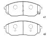 剎車片 Brake Pad Set:58101-3ED00