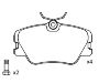 Bremsbelagsatz, Scheibenbremse Brake Pad Set:000 420 99 20